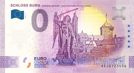 XEJG-2020-12 SCHLOSS BURG ERZENGEL MICHAEL - SCHUTZPATRON DEUTSCHLANDS