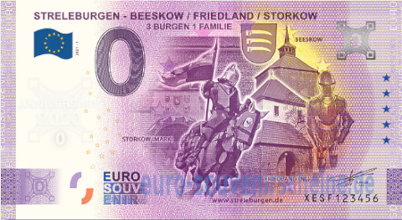 XESF-2021-1 STRELEBURGEN - BEESKOW / FRIEDLAND / STORKOW 3 BURGEN 1 FAMILIE